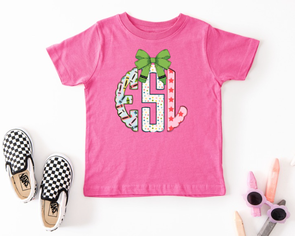 Pre Order Back To School Monogram
