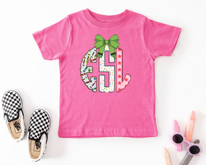 Pre Order Back To School Monogram