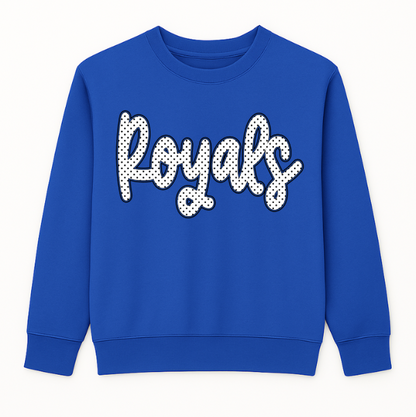 Pre Order Royals White Polka Dot Sweatshirt
