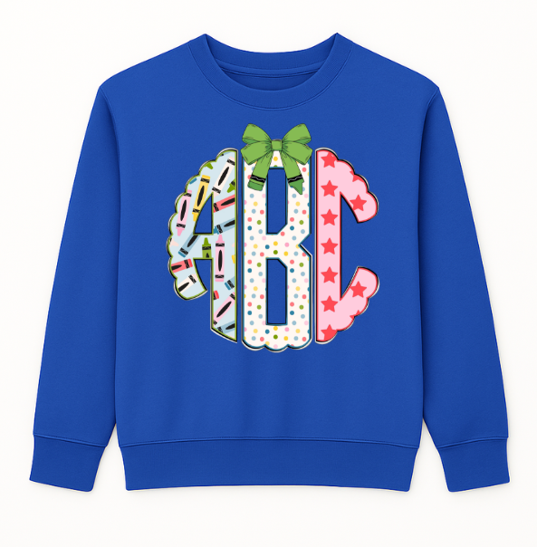 Pre Order School Monogram Sweatshirt