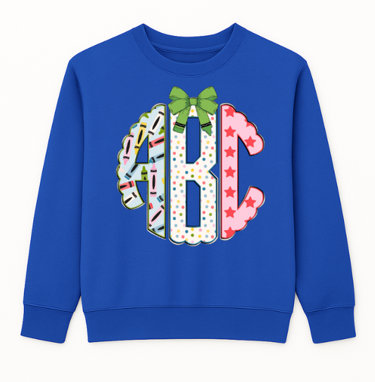 Pre Order School Monogram Sweatshirt