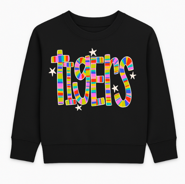 Pre Order Tigers Striped Sweatshirt