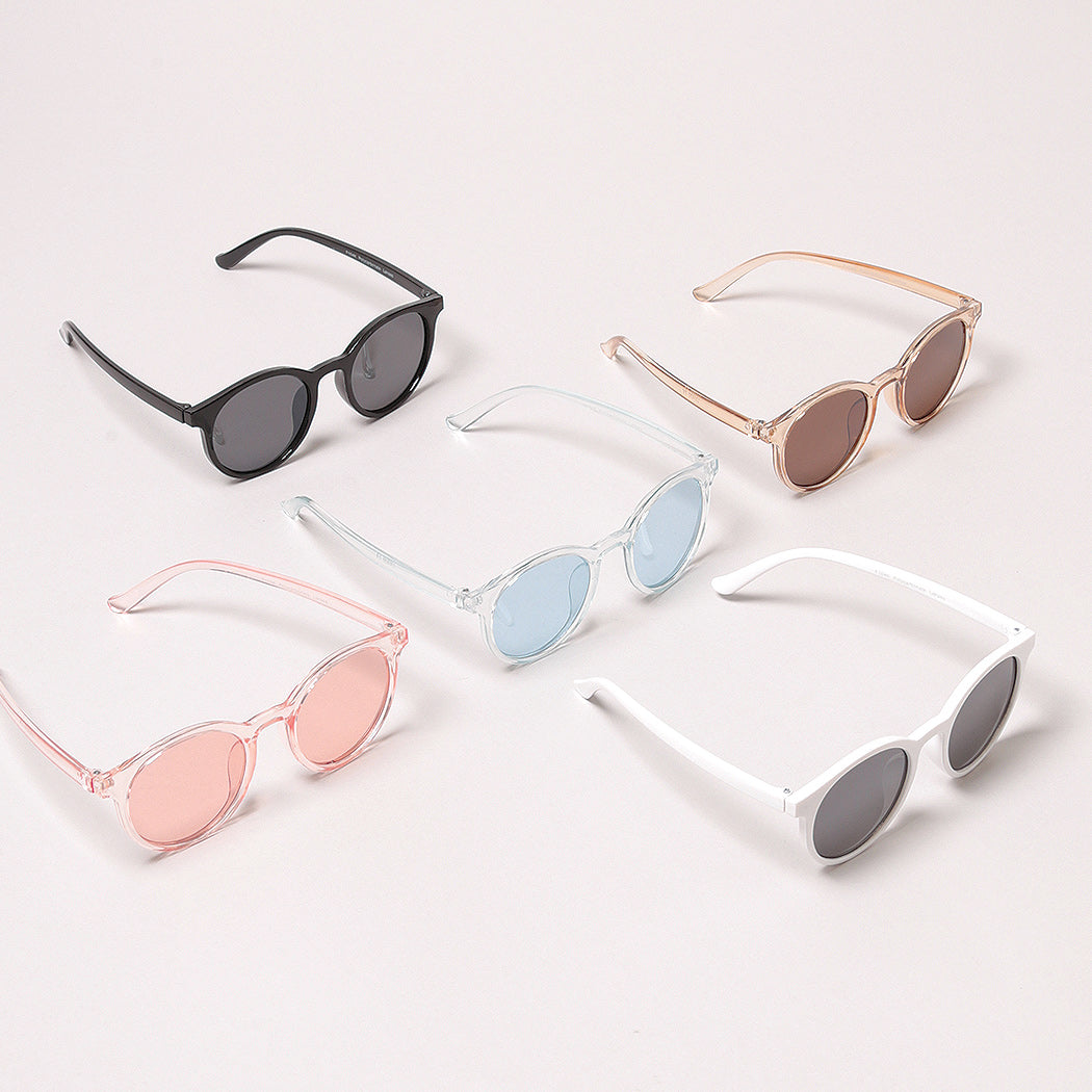 Kid's Girl Round Bold Tinted Sunglasses