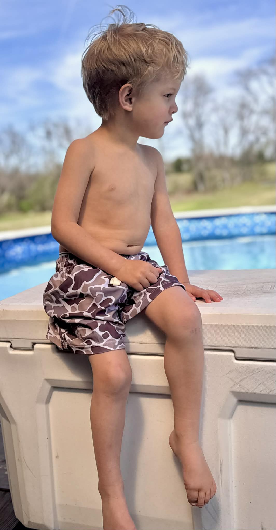 Camo Swim Trunks