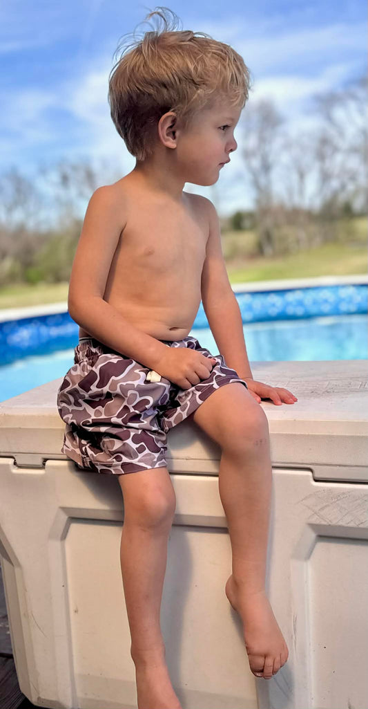 Camo Swim Trunks