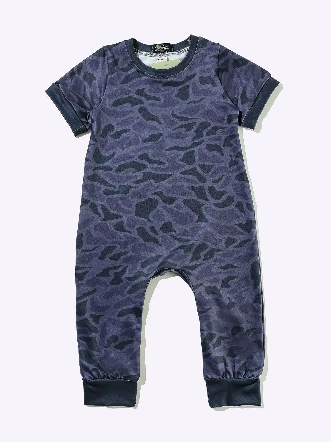 Black Camo Boy Romper