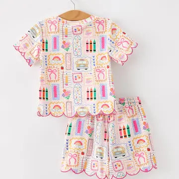 Back To School Scalloped Set