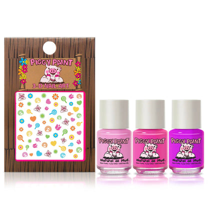 Rainbow Party Polish Set Non-Toxic Kids Nail Polish