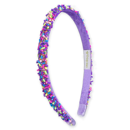 Thin Sprinkle Headband - Purple