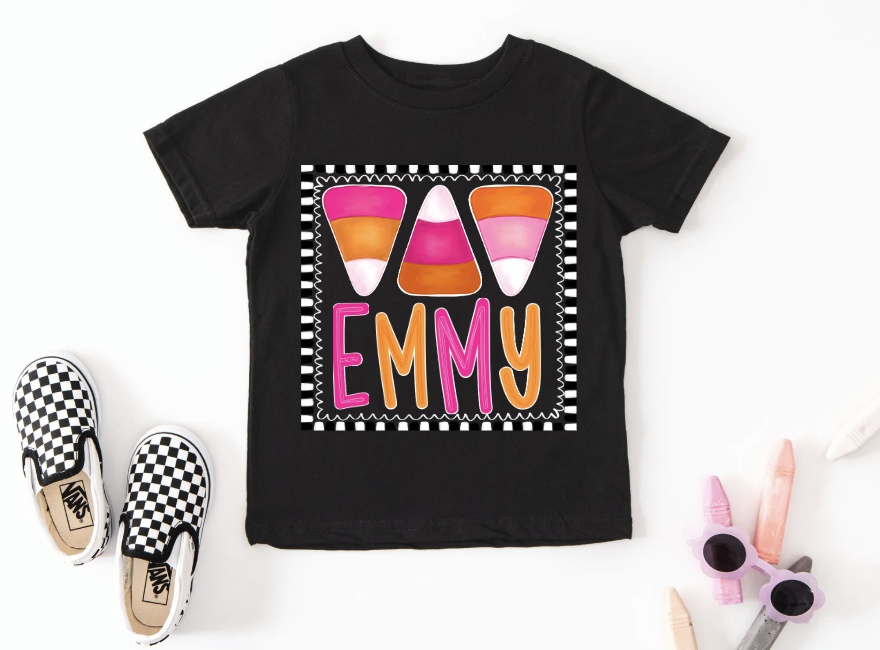 Preorder Candy Corn w/ Name Girl