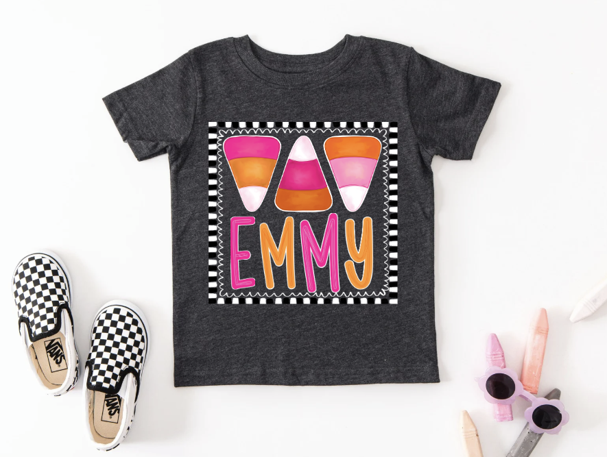Preorder Candy Corn w/ Name Girl