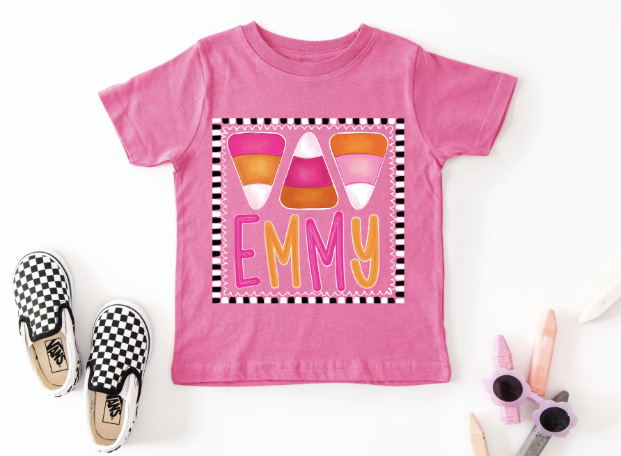 Preorder Candy Corn w/ Name Girl