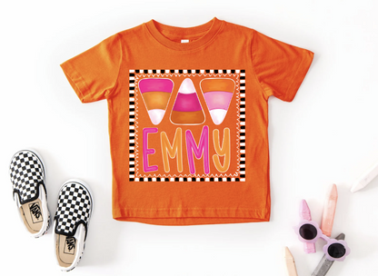 Preorder Candy Corn w/ Name Girl