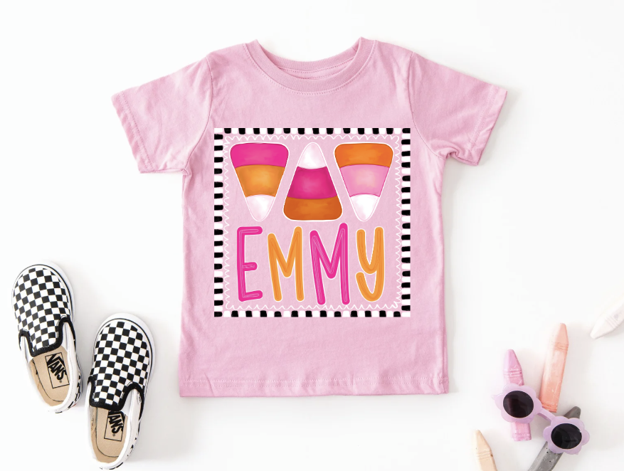 Preorder Candy Corn w/ Name Girl