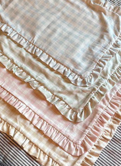 Pre Order Ruffle Scalloped Pillow Case