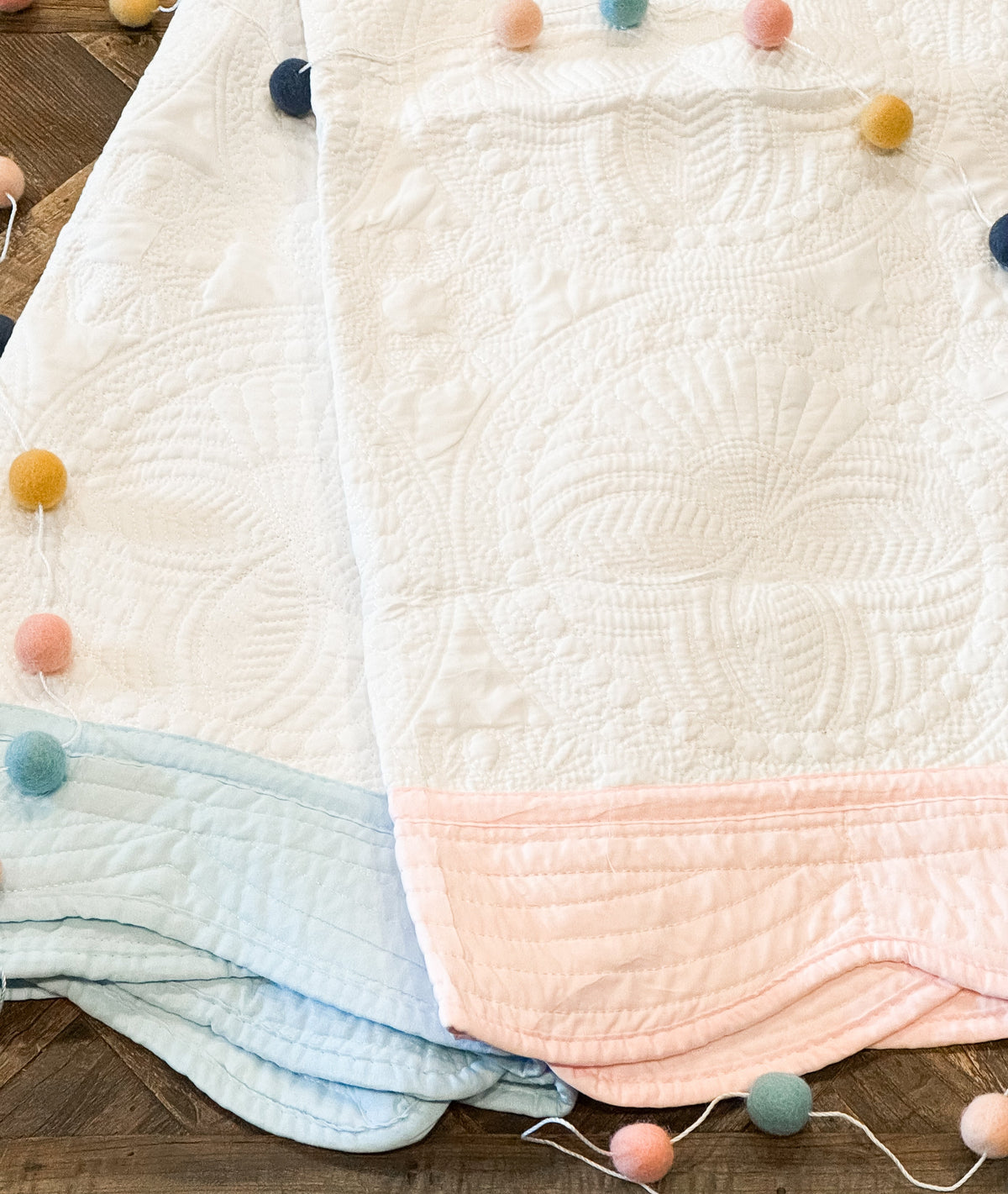 Pre Order Embroidered Baby Quilt
