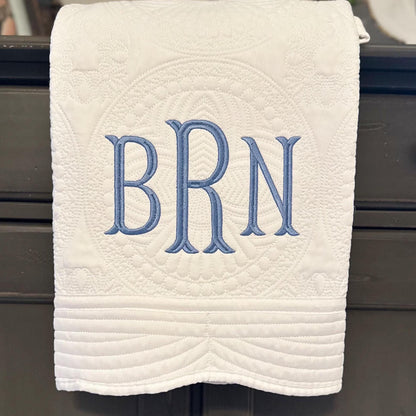 Pre Order Embroidered Baby Quilt