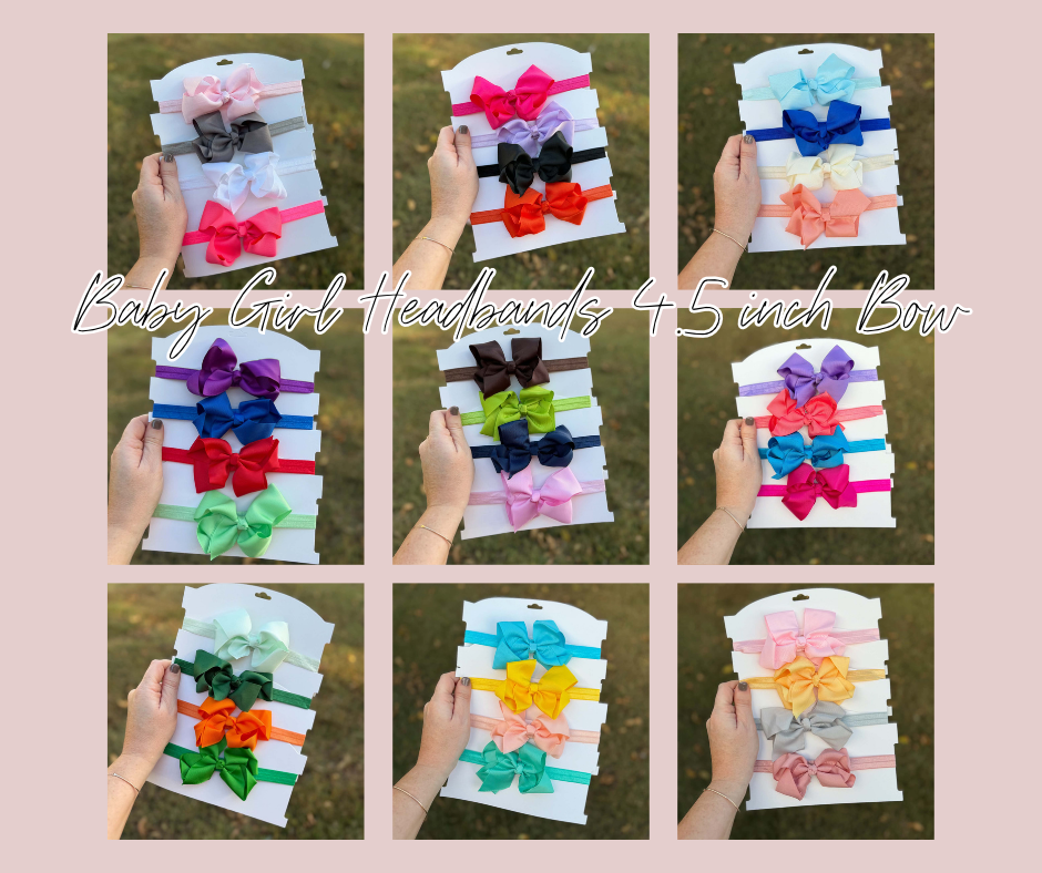 Baby Girl Headband 4.5 inch